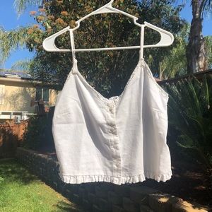 White nectar clothing tank top